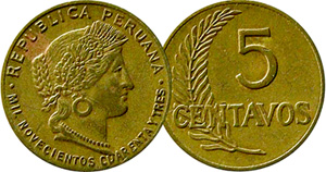Coin Value Peru 5 10 And 20 Centavos 1918 To 1965 Better Date Coins Are Called Out Below A Few Dates Have Mint Marked Versions As Shown In Our Secondary Picture The Values That Ear List