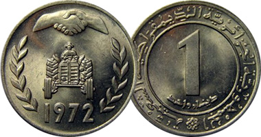 Algeria 1 Dinar 1972