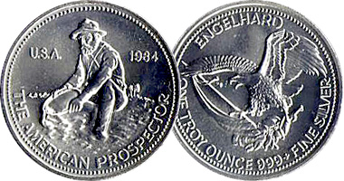 US American Prospector Round (Silver, Gold)