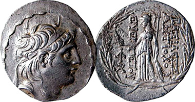 Ancient Greece Antiochus VII Tetradrachm 138BC to 129BC