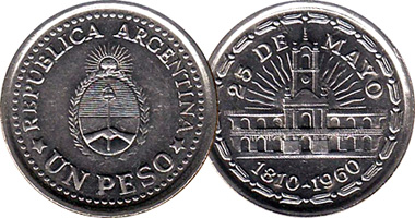Argentina 1 Peso 1960