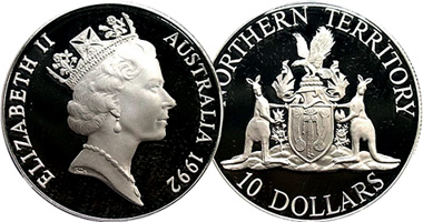 Australia (Northern Territory) 10 Dollars 1992