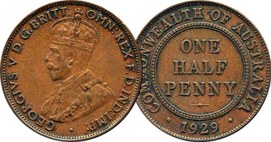 Italy 5 Centesimi 1936 to 1943