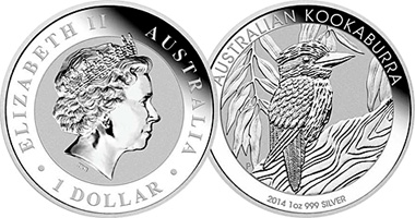 Australia Silver Kookaburra Coinage 1992 to Date
