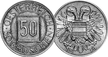 Austria 50 Groschen 1934
