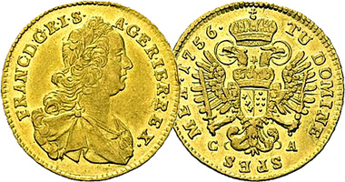 Austria Ducat (Franz I) (Fakes are possible) 1745 to 1765
