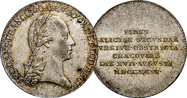 Austria Francis II Krakow Medal 1796