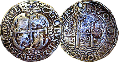 Bolivia 8 Reales Cob (Counterfeit) 1665 to 1700