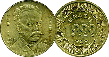 Brazil 1000 Reis 1939