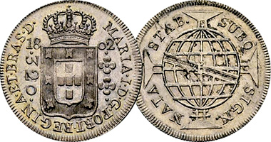 Brazil 320 and 640 Reis (Maria I) 1778 to 1805