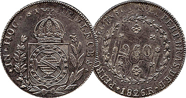 Brazil 960 Reis 1823 to 1827