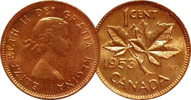 Canada 1 Cent 1937 to Date