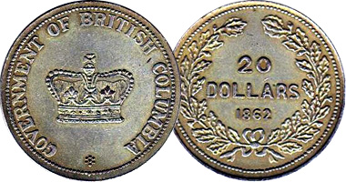 Canada British Columbia (Counterfeit) 1862