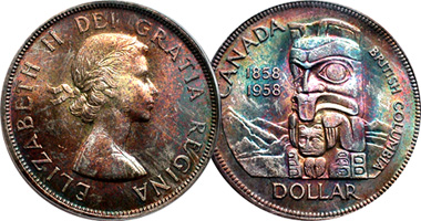 Canada Commemorative Dollar 1958