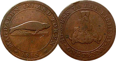 Canada Magdalen Islands One Penny 1815