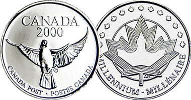 Canada Coin/Medallion — Millennium 1999-2000 Issue from Canada Post — MNH 