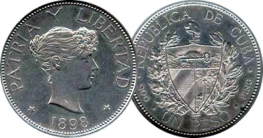 Cuba Peso (including Souvenir issue) 1897 and 1898