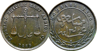 Malaysia British North Borneo 1, 2 1/2, 5, and 25 Cents 1882 to 1941
