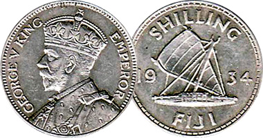Fiji Shilling 1934 to 1965