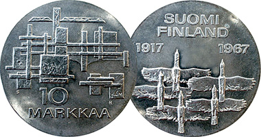 Finland 10 Markkaa 1967