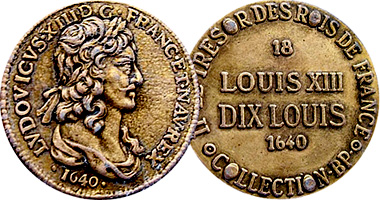 France Dix (10) Louis d'Or 1640