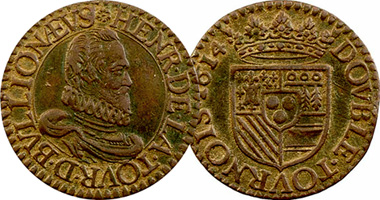 France (Boullion & Sedan) 2 Tournois and 2 Liards 1613 and 1614