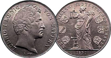 Germany Bavaria 2 Thaler 1837