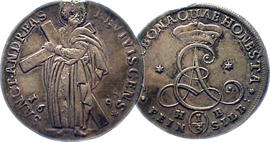 Germany Brunswick 1/3 Thaler 1679 to 1698