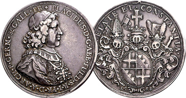 Germany Fulda Taler 1678 to 1700