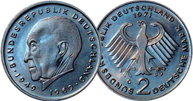 Germany 2 Mark 1957 to 2001