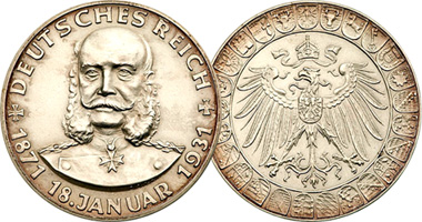 Germany 60 Anniversary of Empire (Wilhelm I) 1931
