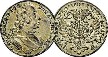 Germany (Bavaria) 3 and 6 Kreuzer 1740