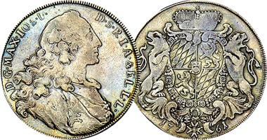 Germany (Bavaria) Thaler 1753 to 1768