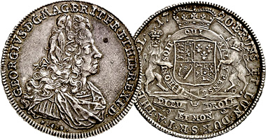Germany Brunswick ... Hannover Thaler 1715 to 1727