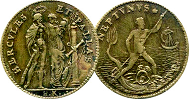 Germany Hans Krauwinckel Hercules, Pallas, Neptune 1600