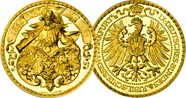 Germany Frankfurt Gold Shooting 1887