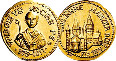 Germany (City of Mainz) Gold 1975
