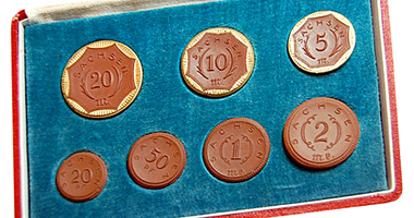 France 20 and 50 Centimes and 1, 2 and 5 Francs 1849 to 1895