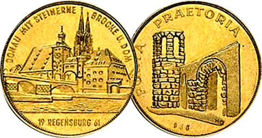 Germany Regensburg Porta Praetoria 1961