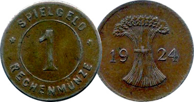Germany Spielgeld 1923 to 1938