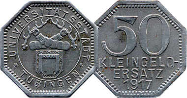1 Coin Only Private Notgeld Token 1917 Dusseldorf Germany Stahlwerk Boh 10 Pf 