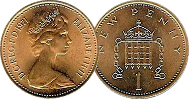 Great Britain 1 Penny and 1 New Penny 1971 to Date