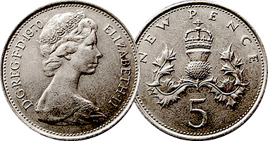 double tailed coin Details about   double Sided coin 5p 5 Pence double headed 