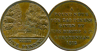 Great Britain John Bishop, Cheltenham 1811 and 1812