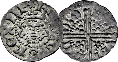 Coin Value: Medieval Great Britain Henry III Long Cross Penny 1216 to 1272