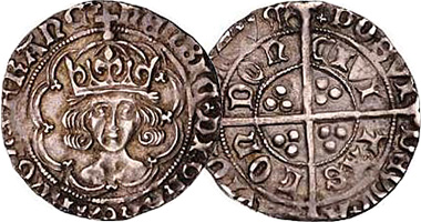 Coin Value: Medieval Great Britain Long Cross Silver Coinage 1272 to 1485