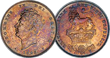 Great Britain 6 Pence and Shilling 1825 to 1829