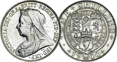 Great Britain Shilling 1893 to 1901
