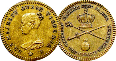 Great Britain Victoria Coronation (Crude) 1838
