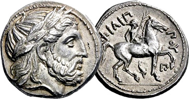 Coin Value: Ancient Greece (Macedonia) Tetradrachm with Zeus and